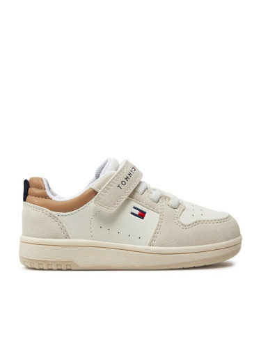 Tommy Hilfiger Сникърси Low Cut Lace-Up/Velcro Sneaker T1X9-33341-1269 M Бял