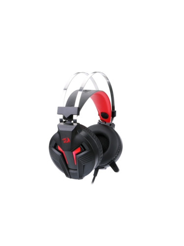 Слушалки Redragon Memecoleous H112, микрофон, 2 м. кабел, 3.5mm позлатено конектор, черни/червени