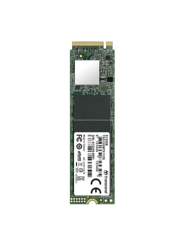 Памет SSD 512GB Transcend 112S, NVMe, M.2 (2280), скорост на четене 1700 MB/s, скорост на запис 900 MB/s