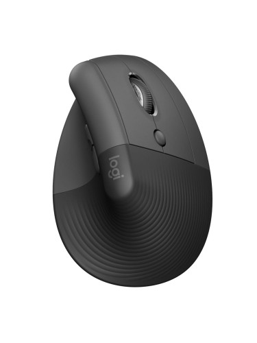 Мишка Logitech Lift Vertical Ergonomic Mouse, оптична (4000 dpi), безжична, Bluetooth, черна