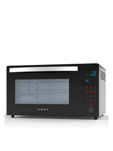Мини фурна AENO AEO0001, 30 л. обем на фурната, таймер, 8 автоматични програми, режим на размразяване, 1600W, черна