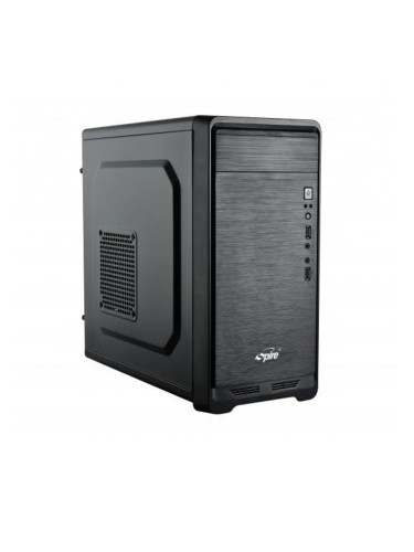 Кутия Spire SPT1413B, Micro ATX/Mini ITX, 1x USB3.0, черна, 420W захранване