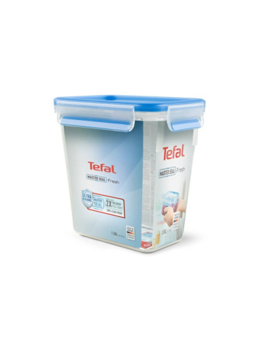 Кутия за съхранение Tefal Masterseal Glass Food Conservation, 1.6L, с капак, пластмаса
