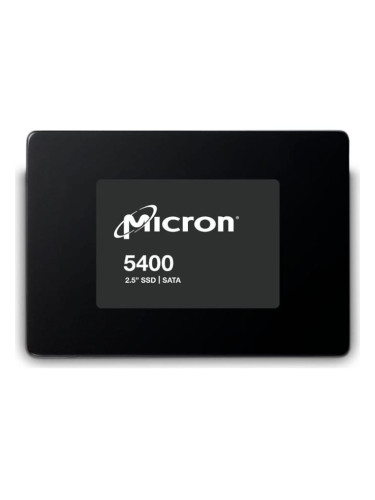 Памет SSD 960GB, Micron 5400 PRO (MTFDDAK960TGA-1BC1ZABYYR), SATA 6Gb/s, 2.5"(6.35 cm), скорост на четене до 540MB/s, скорост на запис до 520MB/s
