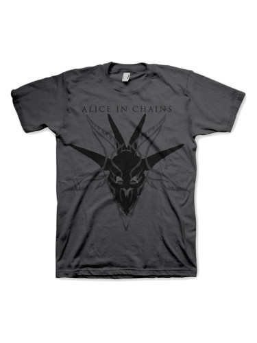 Alice in Chains Риза Black Skull Charcoal Mens Мъжки Charcoal M