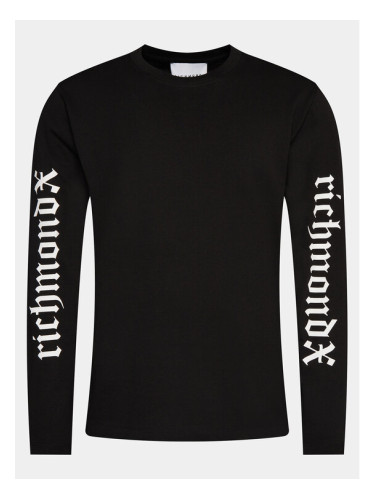 Richmond X Тениска с дълъг ръкав Hairiti UMP24139TS Черен Regular Fit
