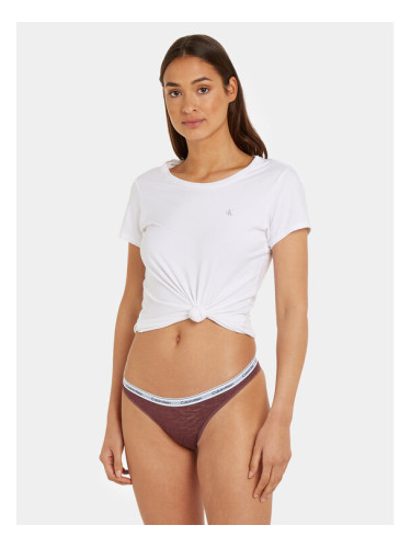Calvin Klein Underwear Дамски бикини тип бразилиана 000QD5049E Виолетов
