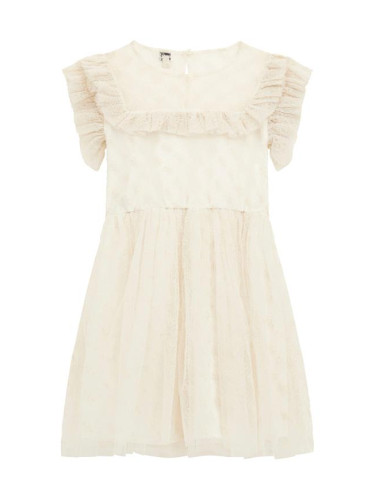 Детска официална рокля в бял цвят Guess