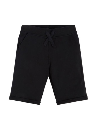 Детски къс бейсик панталон в черен цвят Guess