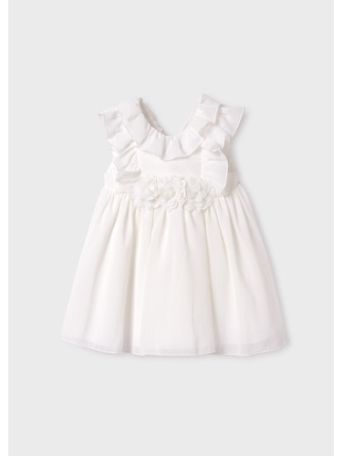 Бебешка дантелена рокля в бял цвят Abel & Lula