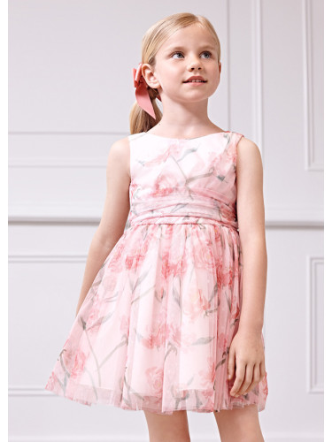 Детска рокля в флорални мотиви в розов цвят Abel&Lula