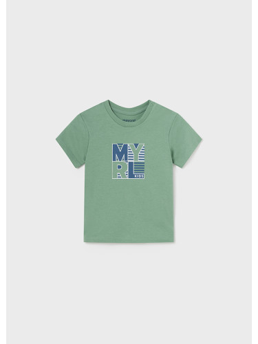 Бебешка бейсик тениска в тъмнозелен цвят Mayoral