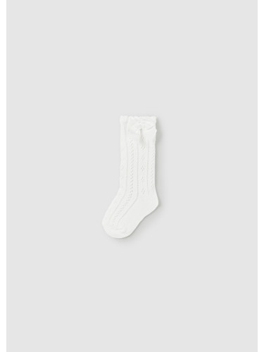 Бебешки чорапи с панделка в бял цвят Mayoral