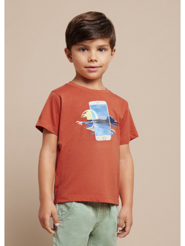 Детска тениска в червен цвят Mayoral
