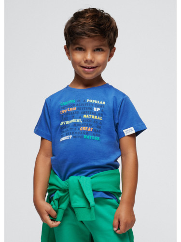 Детски сет тениски с щампа в светлосин цвят Mayoral