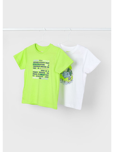 Детски сет тениски с щампа в зелен цвят Mayoral