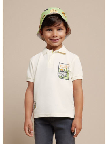 Детска поло блуза в бял цвят Mayoral