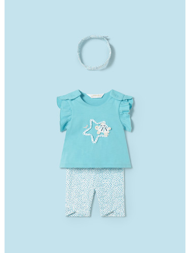 Бебешки комплект с диадема в син цвят Mayoral