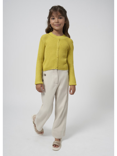 Детски елегантен панталон в цвят екрю с копчета Mayoral