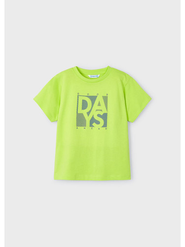 Детска тениска в цвят лайм с щампа days Mayoral