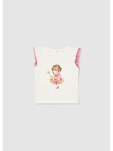 Бебешка блуза с щампа момиченце в лилав цвят Mayoral