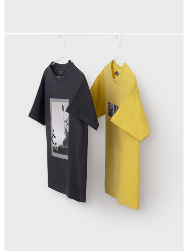 Детски комплект от две тениски в сив цвят Mayoral