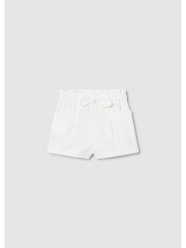 Бебешки къс панталон в бял цвят Mayoral