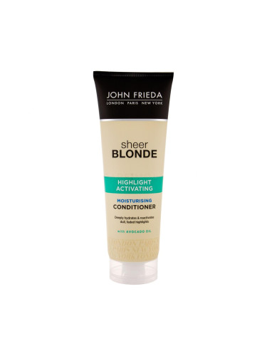 John Frieda Sheer Blonde Highlight Activating Балсам за коса за жени 250 ml увредена опаковка