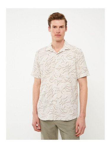 LC Waikiki Men's Regular Fit Short Sleeve Patterned Shirt.