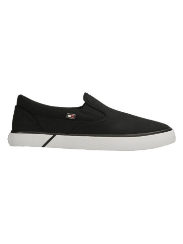 Tommy Hilfiger VULC CANVAS Дамски slip-on гуменки, черно, размер