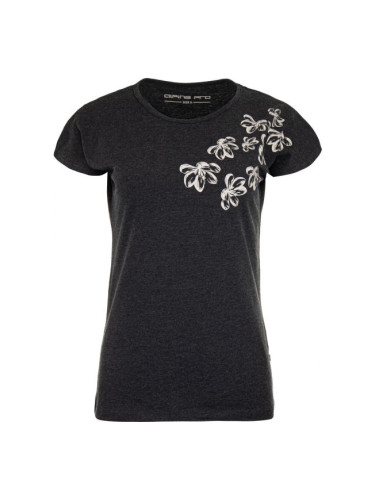 ALPINE PRO AKHILA Дамска тениска, черно, размер
