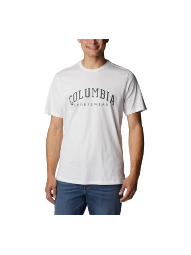 Columbia ROCKAWAY RIVER GRAPHIC SS TEE Мъжка тениска, бяло, размер