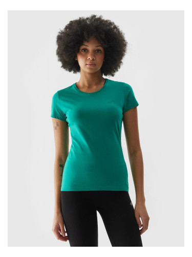 Women's slim T-shirt 4F - green