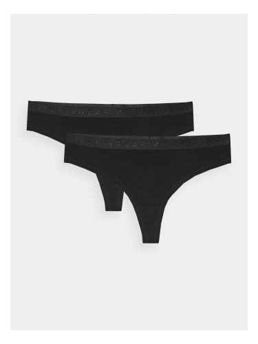 Women's Underwear Panties 4F (2 Pack) - Black