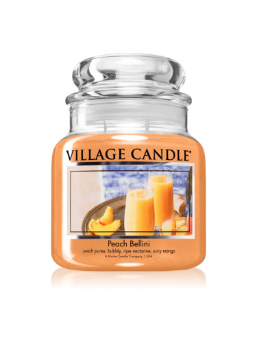 Village Candle Peach Bellini ароматна свещ 389 гр.