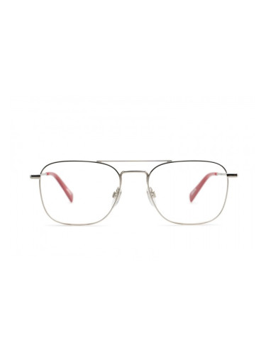 Levi's LV 1008 010 18 - диоптрични очила, квадратна, unisex, сребърни