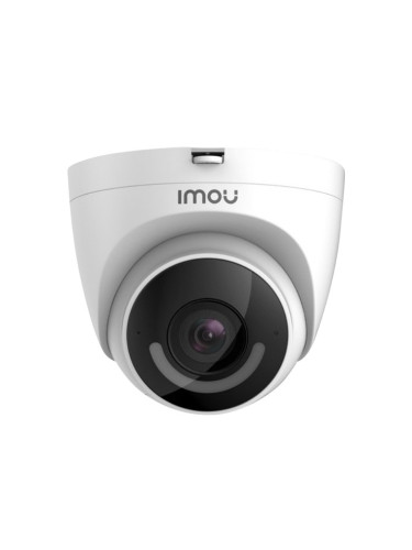 IP камера Dahua IPC-T26EP, куполна камера, 2Mpix(1920x1080@25fps), 2.8mm обектив, H.265/H.264, IR осветеност (до 30m), външна IP67, RJ-45, Wi-Fi, вграден микрофон, Micro SD слот до 256 GB