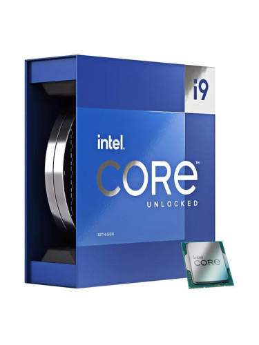Процесор Intel Core i9-13900K, двадесетичетириядрен (3.0/5.4GHz, 36MB Cache, 300MHz-1.65 GHz графична честота, LGA1700) Box, без охлаждане