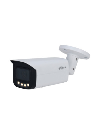IP камера Dahua IPC-HFW5449T-ASE-LED-0360B, насочена "bullet" камера, 4Mpix(2688x1520@25FPS), 3.6mm обектив, H.265+/H.265/H.264B/H.264H/H.264+/H.264/MJPEG, външна IP67, PoE(802.3af), RJ-45, микрофон, MicroSD слот