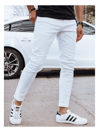 Men's White Denim Dstreet Pants