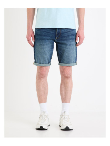 Blue men's denim shorts Celio Bofirstbm