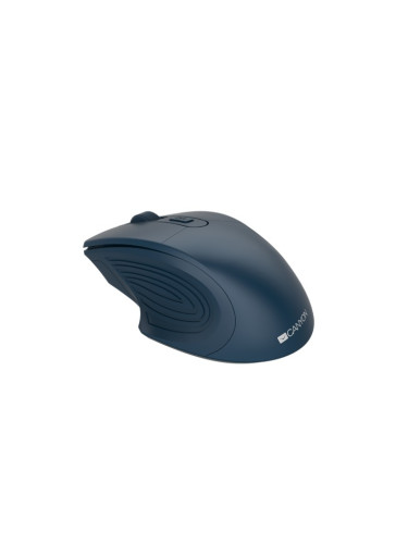 Мишка Canyon Wireless Optical Mouse, оптична (1600 dpi), безжична, USB, 4 бутона, синя