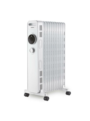 Маслен радиатор Kumtel KUM-1230S, 2300W, 3 степени на мощност, защита от прегряване, бял