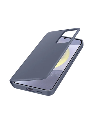 Калъф за Samsung Galaxy S24+, пластмасов, Samsung Smart View Wallet, лилав