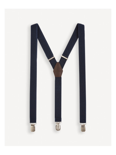 Navy blue men's suspenders Celio Gistrap
