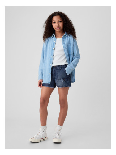 GAP Children's Denim Cargo Shorts Stride - Girls