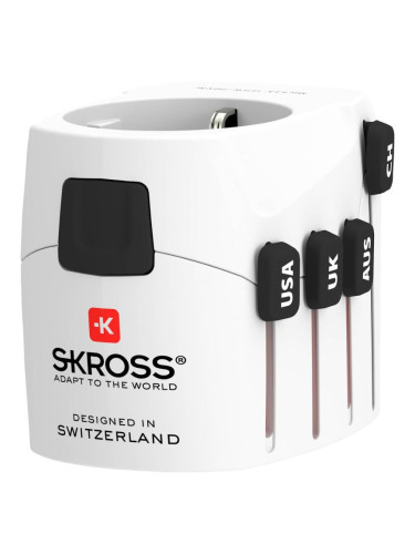 Адаптер SKROSS Pro World 1103180, Бял
