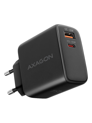 AXAGON ACU-PQ45 wall charger QC3.0,4.0/AFC/FCP/PPS/Apple + PD type-C, 