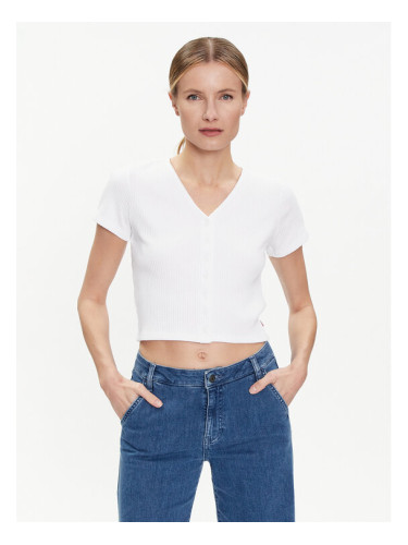 Levi's® Блуза Monica A7182-0000 Бял Slim Fit