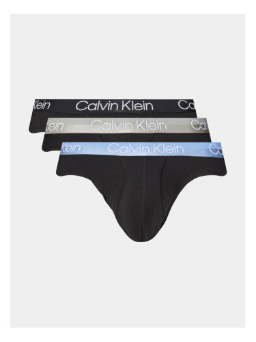 Calvin Klein Underwear Комплект 3 чифта слипове 000NB2969A Черен